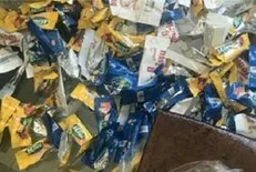 فروش بسته‌های تریاک در بسته‌بندی شکلات