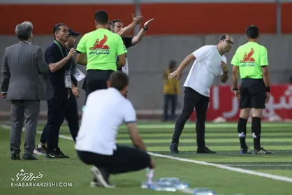 تصاویر جنجالی&zwnj;ترین صحنه بازی پرسپولیس - مس/ VAR عجیب در رفسنجان!