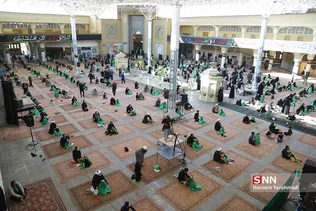 سوگواره ریحانه الحسین(ع) در حرم بانوی کرامت 