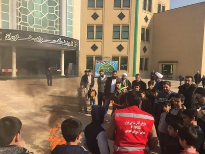 غرفه نمایشگاهی، آموزشی و جذب آتش نشان برپا شد