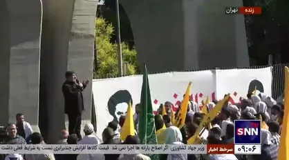 نوحه&zwnj;خوانی حاج سعید حدادیان در پیاده&zwnj;روی کاروان دانشجویی از دانشگاه تهران تا حرم امام خمینی (ره)