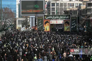 تجمع هییت های عاشورای فاطمی در میدان هفت تیر