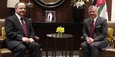 دیدار مسعود بارزانی با پادشاه اردن