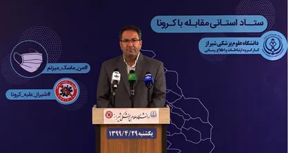 مجموع فوت شدگان فارس در اثر کروناویروس به ۳۳۵ مورد رسید