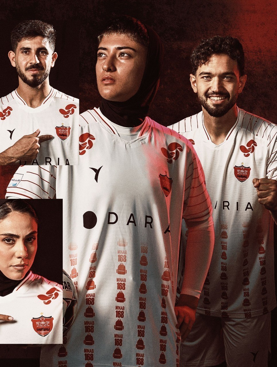 شهدای مدرسه شجره طیبه در پیراهن پرسپولیس نقش بستند / کیت دوم به یاد ۱۶۸ قهرمان میناب + عکس