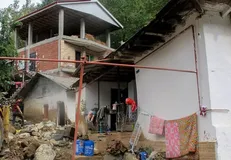 لایروبی منازل مردم سیل زده تالش به همت جهادگران