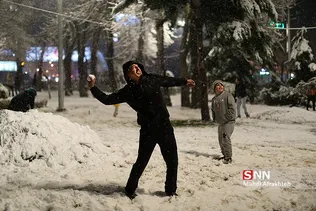 بارش برف در تهران