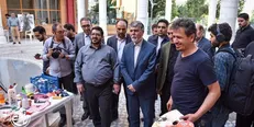 بازدید وزیر ارشاد از کارگاه «خط و خاطرات»