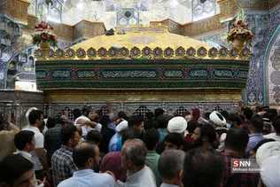 حال و هوای حرم حضرت معصومه (س) در شب میلاد امام رضا (ع)