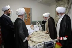 نمایندگان رهبر انقلاب از آیت‌الله نوری همدانی عیادت کردند + عکس