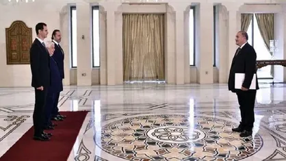 تحویل استوارنامه اولین سفیر عربی پس از آغاز بحران سوریه