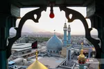 آیین تعویض پرچم حرم مطهر حضرت معصومه(س)