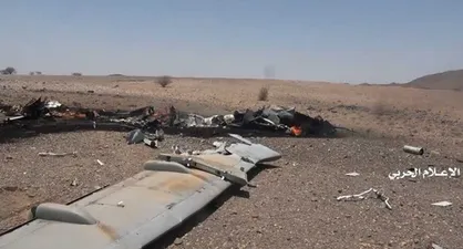 هواپیمای جاسوسی ائتلاف سعودی در آسمان الجوف سرنگون شد +فیلم