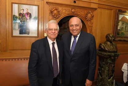 گفتگوی وزیر خارجه مصر و بورل درباره فلسطین