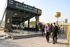 بازدید شهردار منطقه ٧ از کارگاه‌های موجود در خطوط ٣ و ۶ مترو