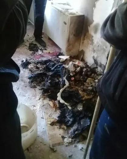 خوابگاه دانشجویی مفتح دانشگاه شیراز دچار آتش سوزی شد+فیلم
