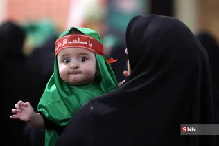 مراسم شیرخوارگان حسینی در حرم حضرت معصومه (س)