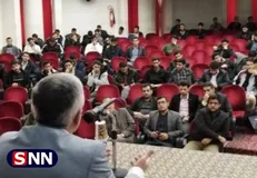 همتی با حضور در دانشگاه سمنان، دانشجویان را وحشی خطاب کرد + فیلم