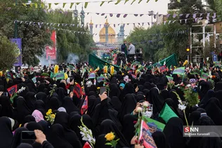 مراسم نمادین استقبال از ورود کاروان حضرت معصومه(س) به قم
