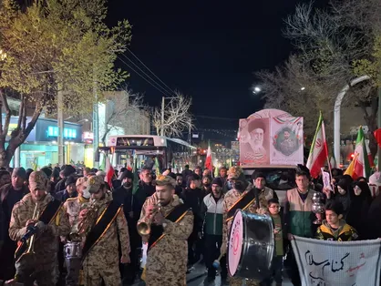 پیکر شهید دریادل محمد مولوی در شهرکرد تشییع شد+ فیلم