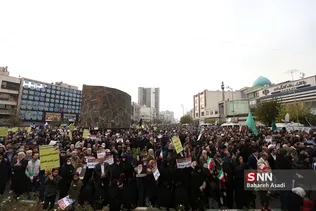 تجمع مردم تهران در دفاع از امنیت، ثبات و اقتدار ایران