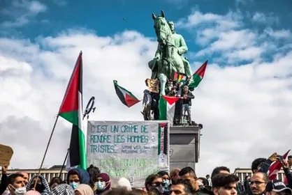 تظاهرات ده&zwnj;ها هزار نفر در اروپا در حمایت از فلسطینیان +عکس
