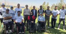 حضور رئیس فدراسیون جانبازان و توان‌یابان در میان ملی پوشان تیم‌ملی پاراتیراندازی با کمان