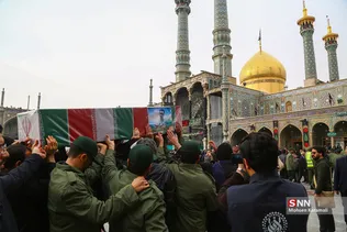 مراسم تشییع  پیکر 6 نفر از شهدای سانحه هوایی