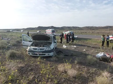 واژگونی خودروی ال‌نود در محور سرخه ـ آرادان ۴ مصدوم بر جای گذاشت