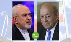 گفتگوی تلفنی ظریف و همتای فرانسوی
