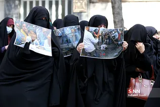 تجمع دانشجویان و طلاب در مقابل سفارت هندوستان