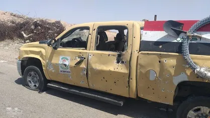 انفجار بمب در مسیر کاروان ائتلاف بین&zwnj;المللی در الانبار
