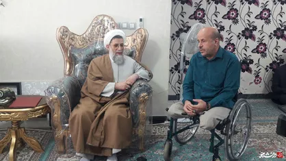 رئیس سازمان عقیدتی سیاسی ارتش از  رحیم باوی جانباز ۷۰ درصد دیدار کرد