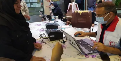 مراجعه روزانه ۱۷ هزار زائر به مراکز درمانی هلال احمر در کربلا