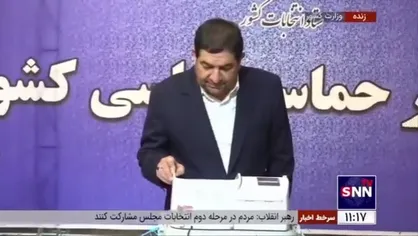 معاون اول رئیس جمهور رای خود را ثبت کرد