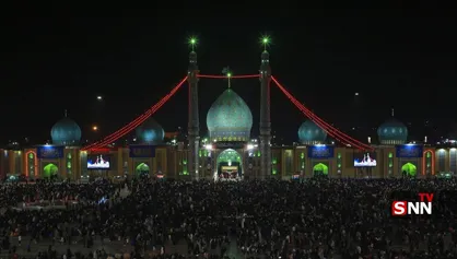نوای &laquo;حیدر حیدر&raquo; زائران در مسجد مقدس جمکران+عکس و فیلم