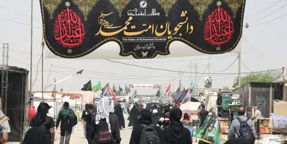 بزرگترین موکب دانشجویی کشور در طریق نجف به سمت كربلا فعالیت خود را آغاز کرد + عکس
