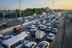 ترافیک سنگین در آزادراه قزوین- کرج