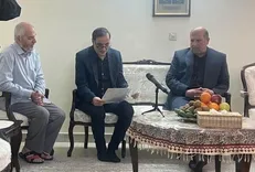 رئیس بنیاد شهید با خانواده شهیدان شمقدری و اسحاقی و رشید دیدار کرد