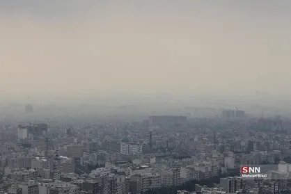 افزایش نسبی دما و آلودگی هوا در تهران