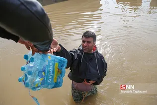 روستای آق قلا در چهارمین روز جاری شدن سیل