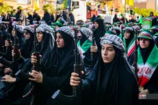 رزمایش ۳۱۳ هزار نفری جان فدا خط و نشان تهرانی‌ها برای آمریکایی‌ها؛ ما آماده‌ایم + فیلم