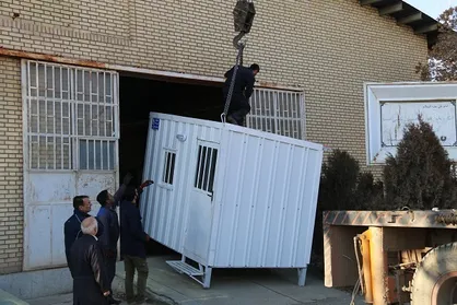 ۳ دستگاه کانکس از طرف دانشجویان آذربایجان غربی به مناطق زلزله&zwnj;زده کرمانشاه ارسال شد