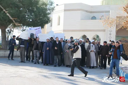 دانشجویان دانشگاه آزاد بجنورد در حمایت از قدس تجمع کردند
