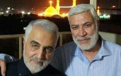 انتشار برای اولین بار| قرائت دعای عرفه حاج قاسم و ابومهدی کنار گنبد حرم امام حسین + فیلم
