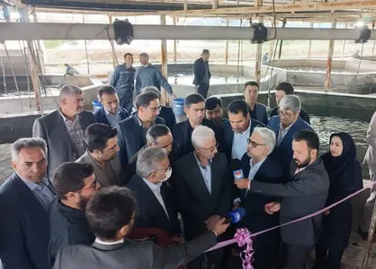 افتتاح فاز سوم بزرگ&zwnj;ترین مجموعه پرورش ماهی شرق کشور در بجنورد