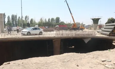 پیشرفت ۳۰ درصدی تقاطع غیرهم‌سطح دفاع مقدس - نسیم شمال - اقبالیه