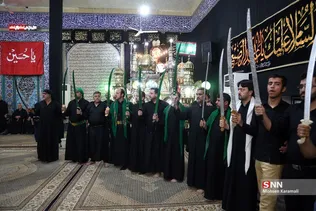آیین سنتی عزاداری «مشق شمشیر» نجفی های مقیم قم