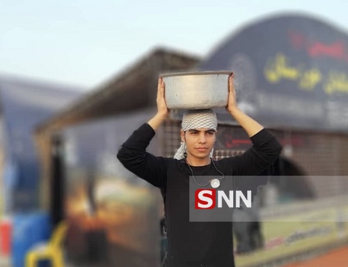 خدمت رسانی دانشجویان اندیمشکی در موکب دانشگاه فرهنگیان خوزستان به زوار حسینی