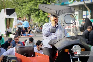 مراسم دعای عرفه در خیابان سعدی